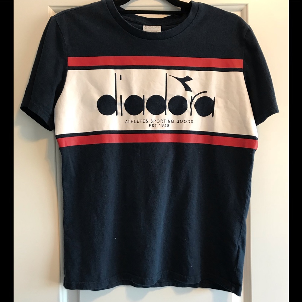 Diadora Shirt Small Dark Blue